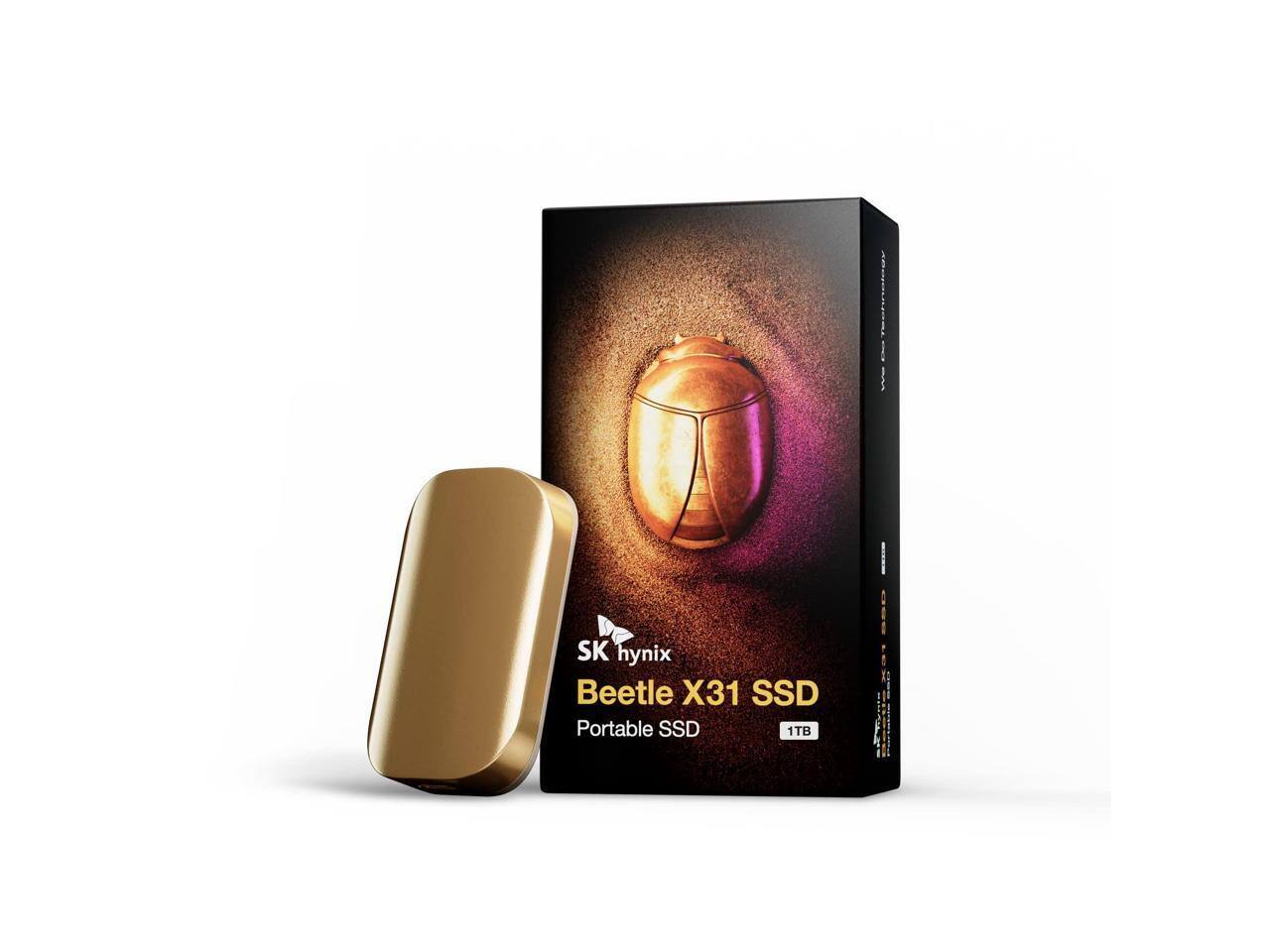 SK hynix SSD 外付け　1TB Gen2 Beetle X31 2m SK hynix Beetle X31 1TB SSD, 1050MB/s, USB 3.2 Gen2, DRAM, PC/Mac