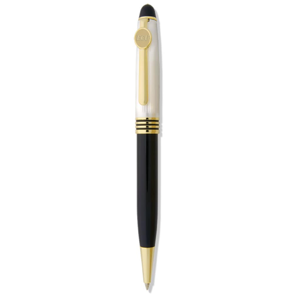 Front. Jardine - Black/Pearl ECU Pirates Ball Point Pen - Black.