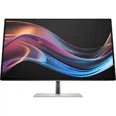 Front. HP - Series 7 Pro 727pk 27" 4K UHD IPS Monitor 60Hz, 16:9, 2000:1 Edge-Lit USB-C, Thunderbolt 4, HDMI & DisplayPort - Silver.