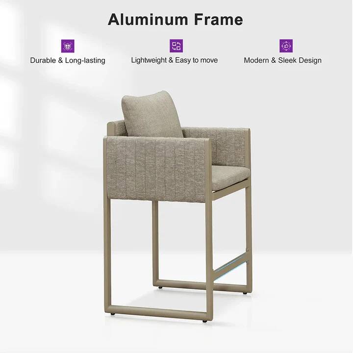 Aluminum Frame  
- Durable & Long-lasting  
- Lightweight & Easy to move  
- Modern & Sleek Design