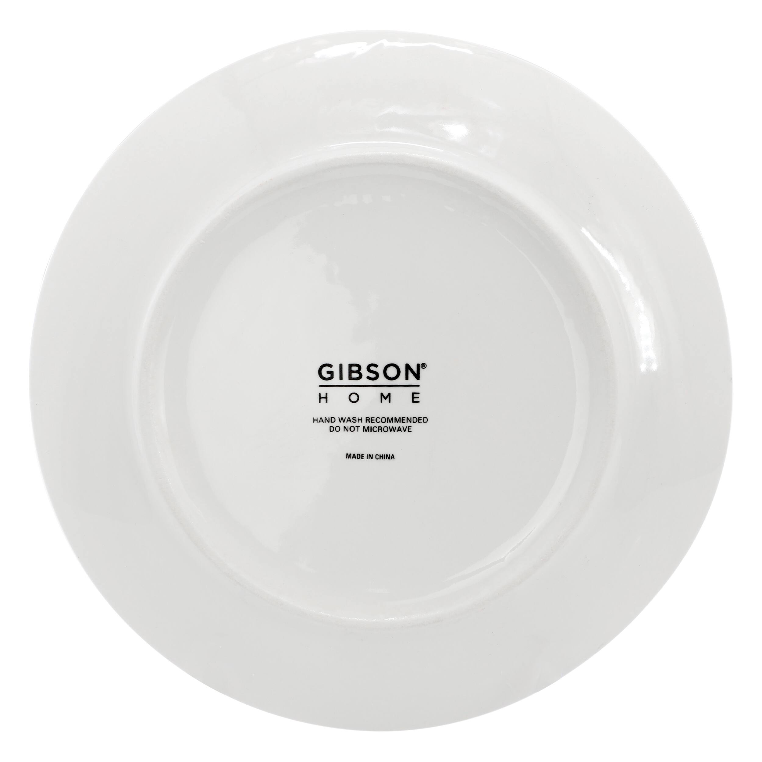 GIBSON HOME HAND WASH RECOMMENDED DO NOT MICROWAVE MADE IN CHINA