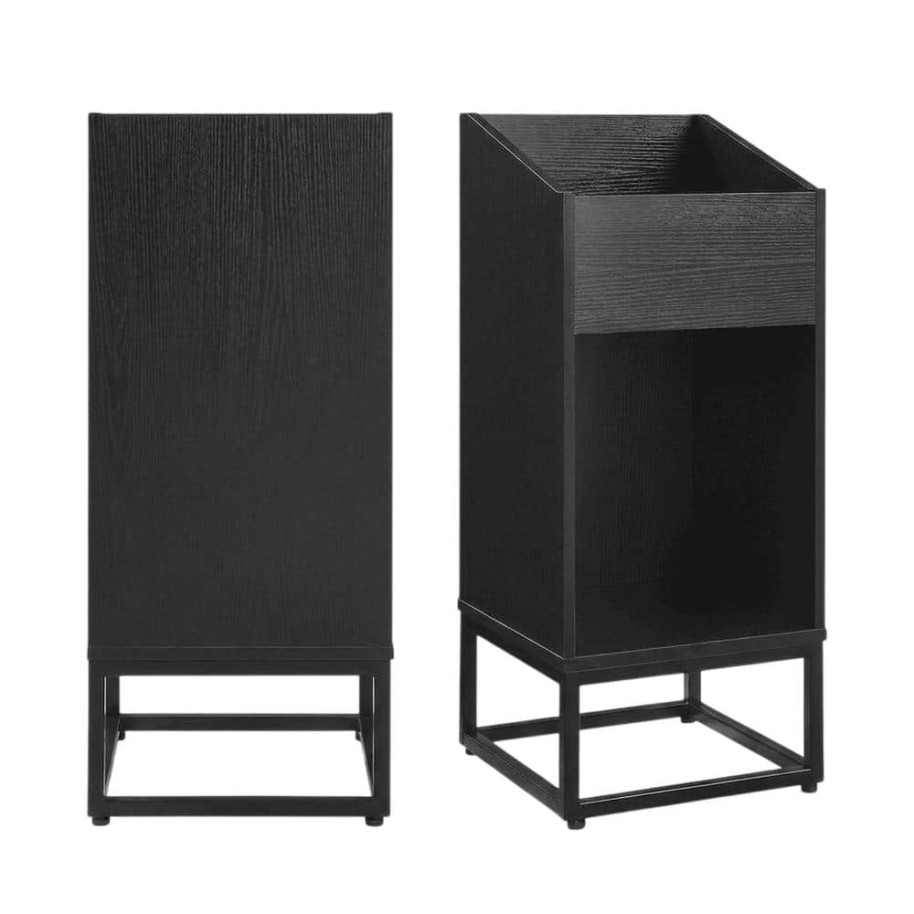 Crosley Furniture - Enzo Small Vinyl Record Storage Stand - Black