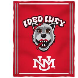 Vive La Fete - New Mexico Lobos 36'' x 48'' Children's Mascot Plush Blanket - Multicolor