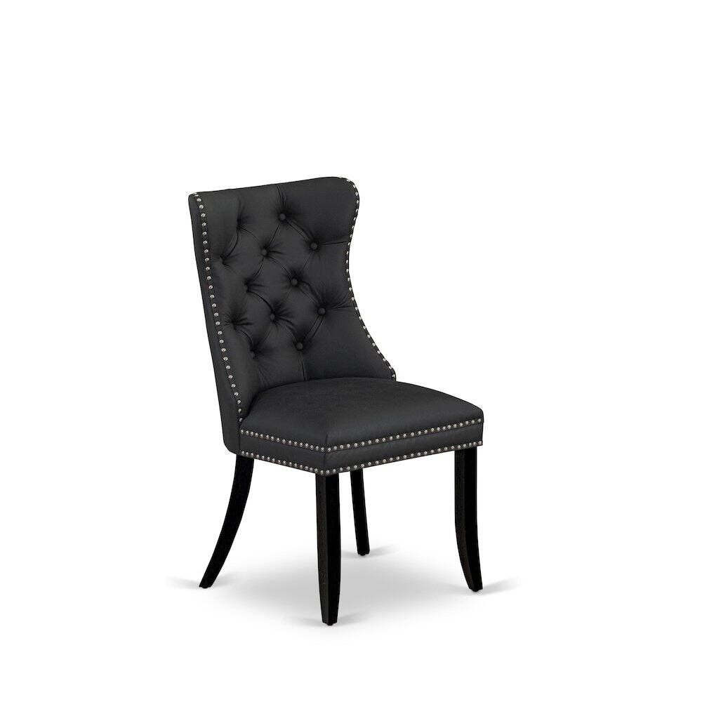 Alt View 9. East West Furniture - 5 Piece Dining Table Set Consists of a Rectangle Wooden Table - Black.