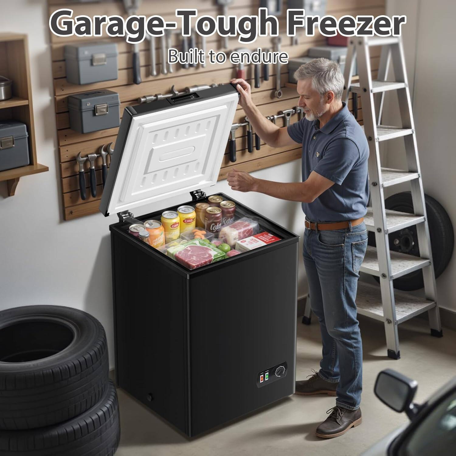 Garage-Tough Freezer  
Built to endure