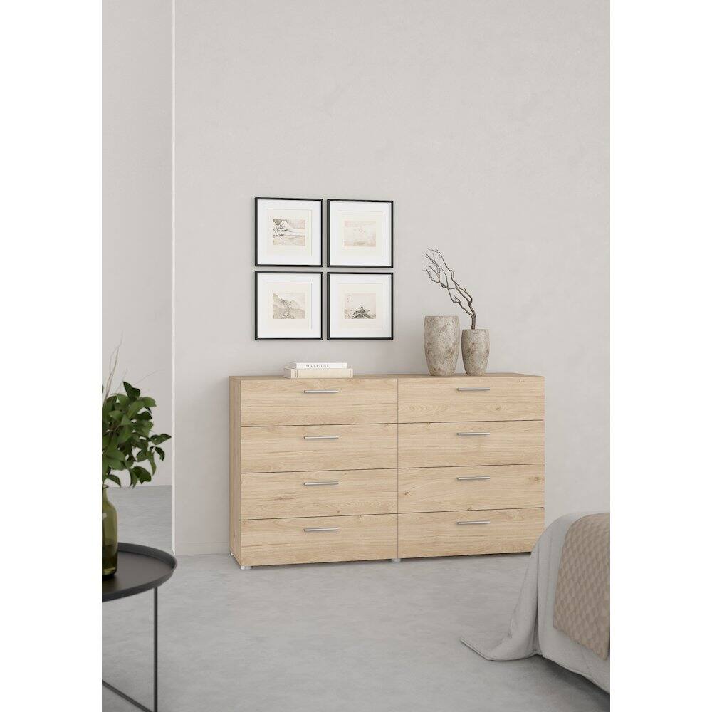 Alt View 9. Tvilum - Pepe 8 Drawer Double Dresser, Jackson Hickory - Brown.