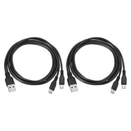 Unique Bargains - Dual Micro USB Splitter Charge Cable, USB A to 2 Micro USB, 3.3ft, 5V 2A, 2pcs - for Phone/Power Bank/Tablet - Black
