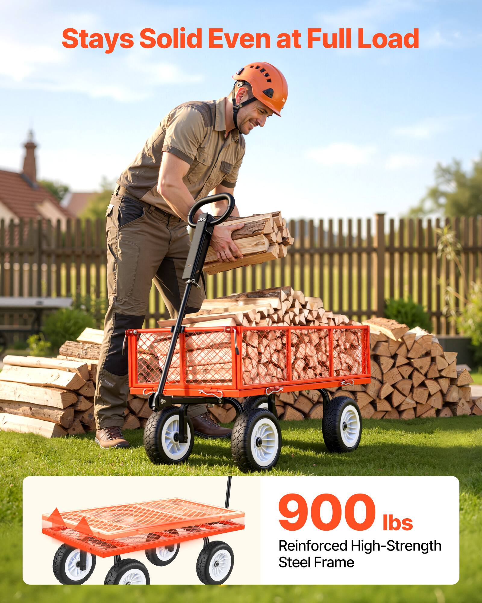 Stays Solid Even at Full Load

900 lbs Reinforced High-Strength Steel Frame