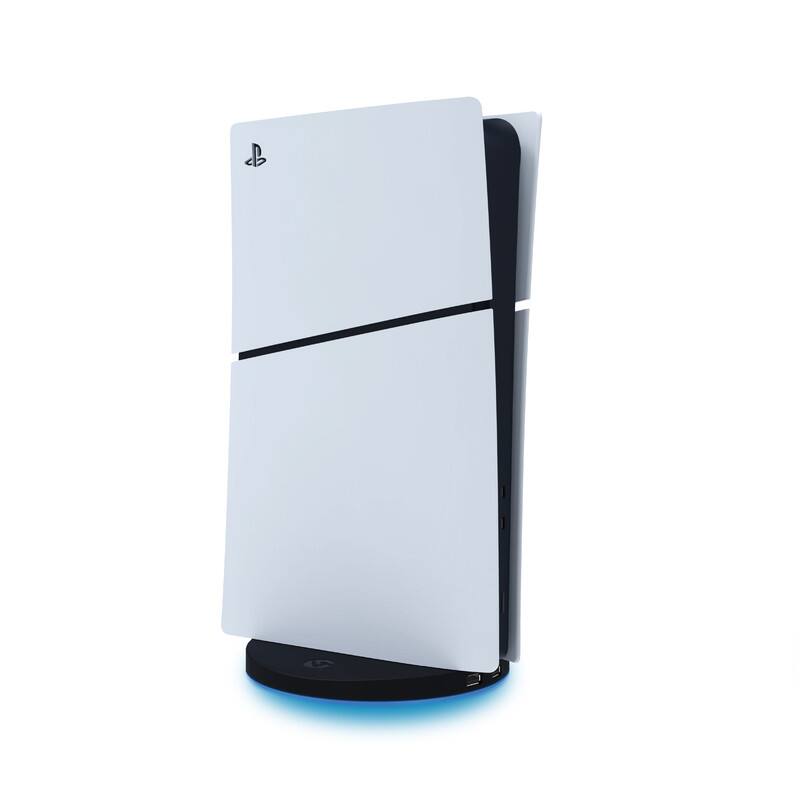 Alt View 3. 4Gamers - Vertical Console Stand - PS5 Slim - Black.