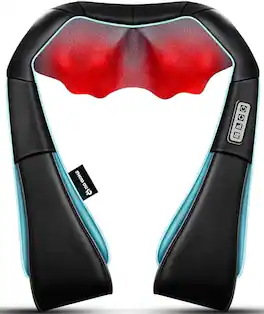 Vulpecula Spade - Shiatsu Neck and Shoulder Massager with Heat – Deep Kneading Massage for Relaxation – Ideal for Christmas, Mother's Day,