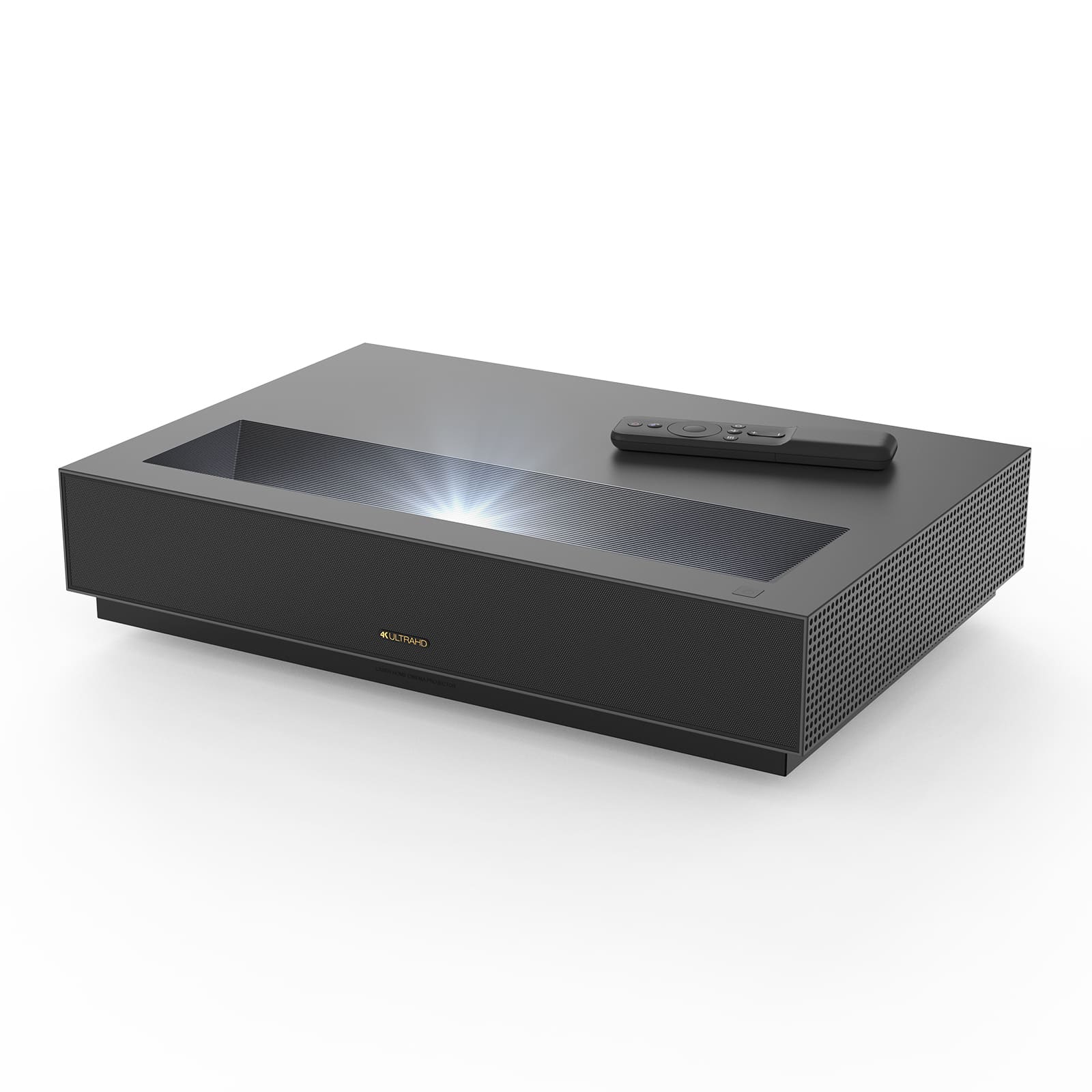 WEMAX - Nova 4K UHD Ultra Short Throw Projector, Android TV, HDR10 & Dolby Audio DTS-HD, UST Projector w/ WiFi Bluetooth - Space Grey