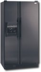Angle Standard. Whirlpool - 21.8 Cu. Ft. Side-by-Side Refrigerator with Thru-the-Door Ice and Water - Black.