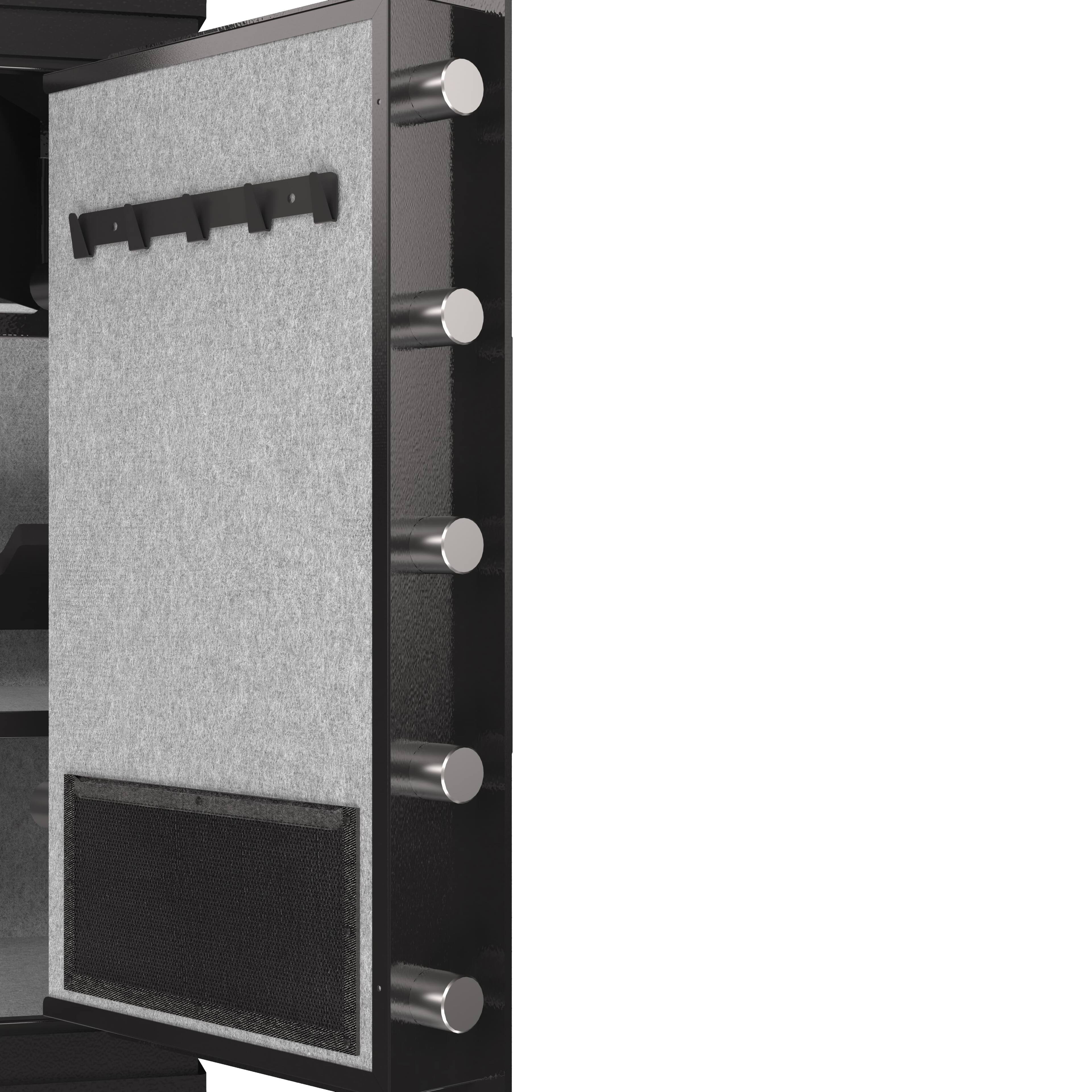 Alt View 4. Lycvki - Large Steel Digital Safe with Biometric Lock and Removable Shelf for Home Office.