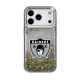 Keyscaper - Gridiron Classic Teams - Oakland Raiders Linen Logo iPhone Glitter Case - 15 - Multicolor