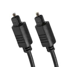 Front. J-Tech Digital - J-Tech Digital 3ft Toslink Digital Optical SPDIF Audio Cable - Black.