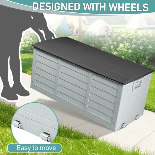 DESIGNED WITH WHEELS  
Easy to move