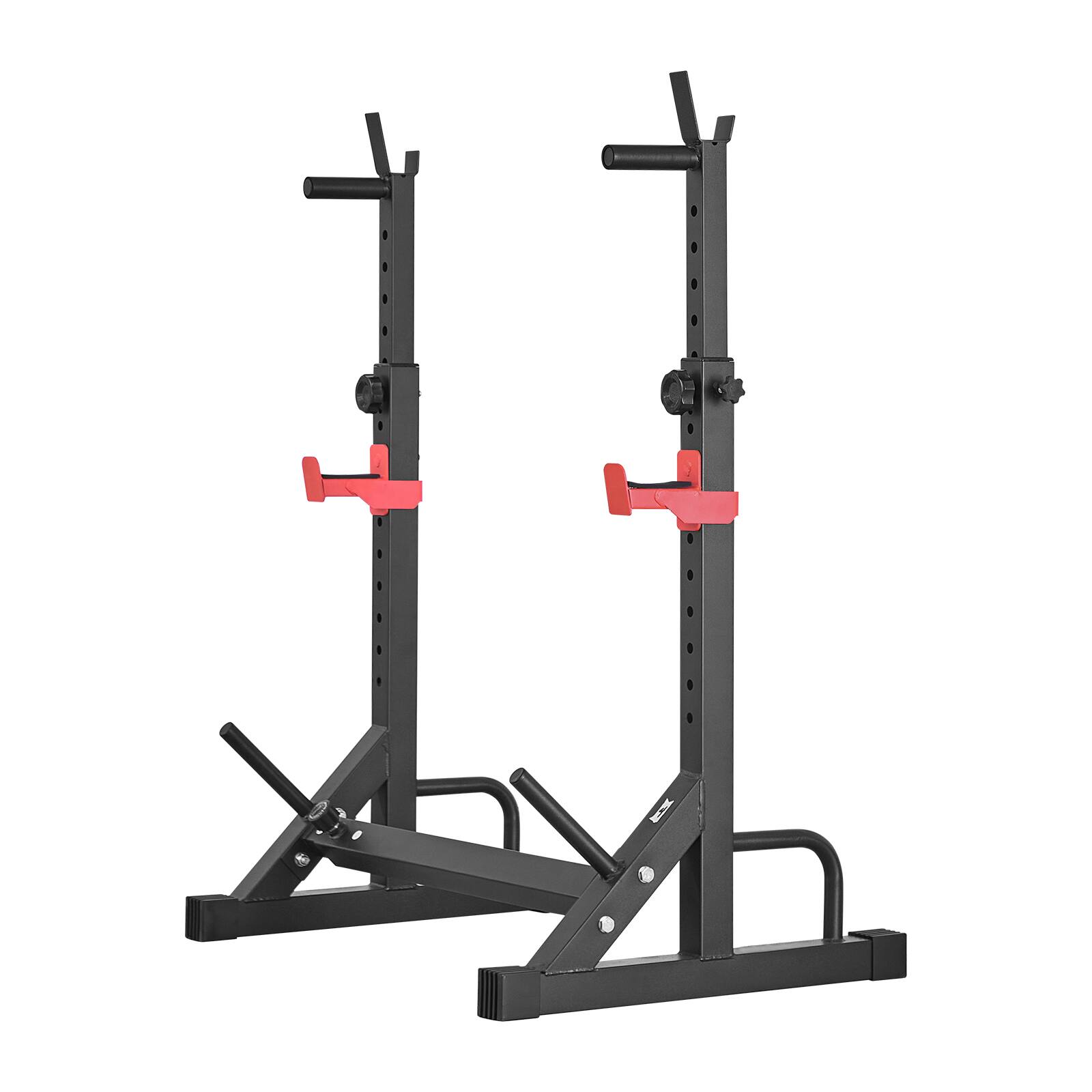 Alt View 5. VEVOR - Power Cage Squat Rack, Home Gym Power Rack with Adjustable Height & Width, 550LBS Strength Training Workout Equipment - Black.