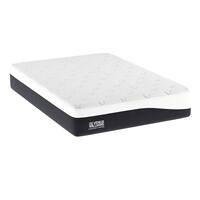 Ghostbed - Venus Williams Collection - Serve 14" Hybrid Innerspring & Gel Memory Foam Mattress Queen - White - Front_Zoom