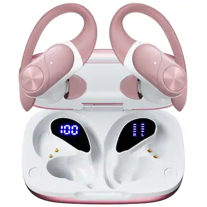 Front. VEAT00L - VEAT00L V6 Bluetooth Earbuds 88Hrs Playback Sport Ear Buds for iOS Android Cellphone.