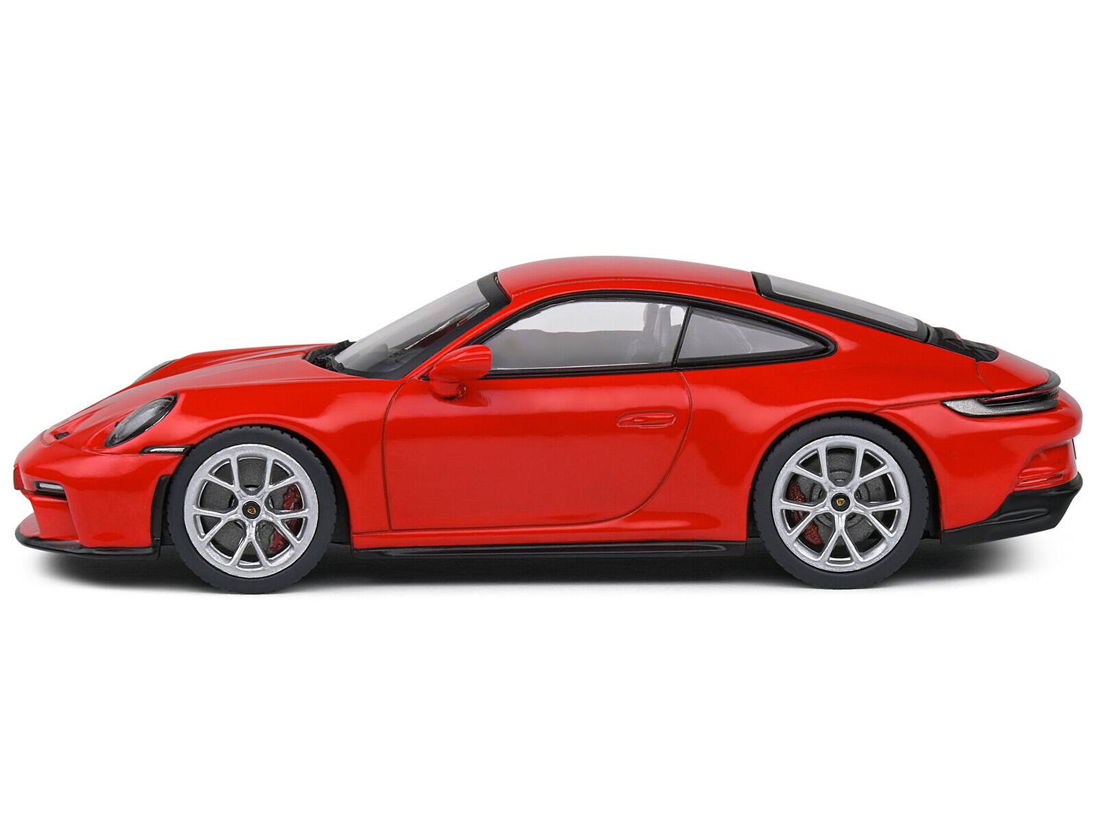 Angle. Solido - Porsche 911 (992) GT3 Touring Guards Red 1/43 Diecast Model Car by Solido - Red.
