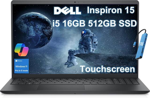 DELL Inspiron 15
i5 16GB 512GB SSD
Windows 11 Pro in S mode
Touchscreen