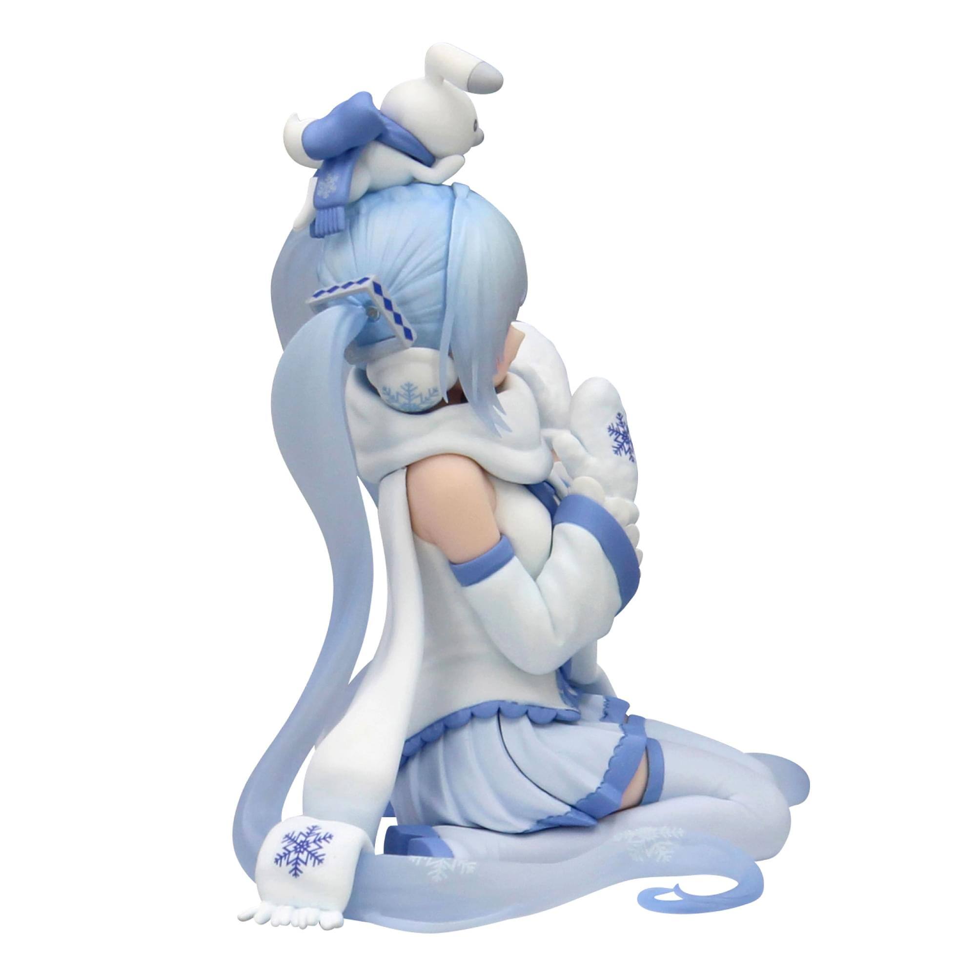 Alt View 2. Little Buddy - Vocaloid Hatsune Miku Noodle Stopper Figure | Snow Miku Sky Town 10th ver. - White.