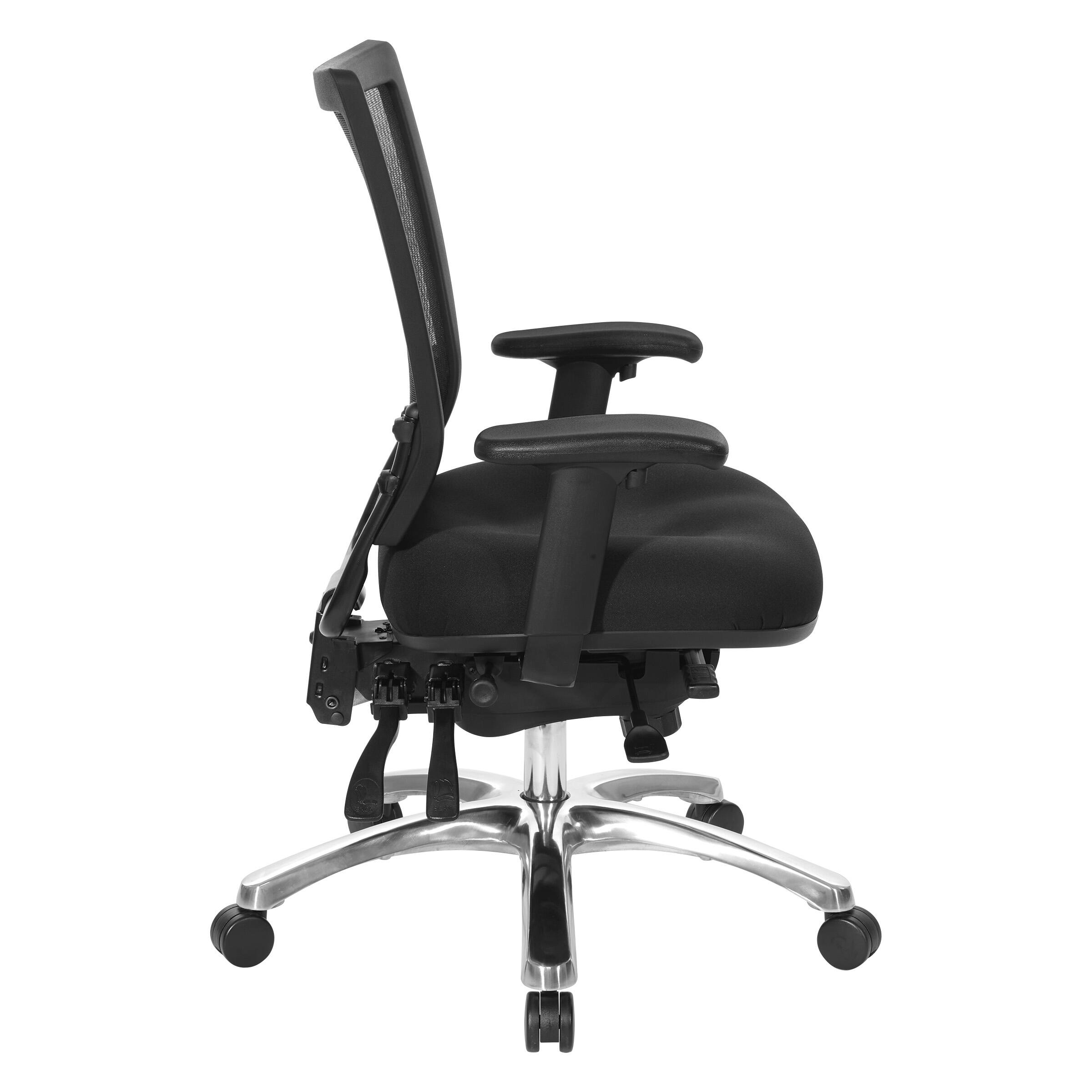Left. Office Star Products - Soft Frame Task Chair Mesh Back - Coal.