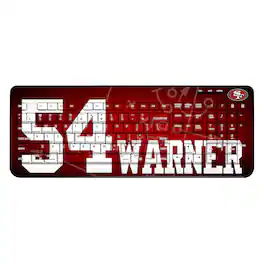 Keyscaper - Fred Warner San Francisco 49ers Wireless Keyboard - Black