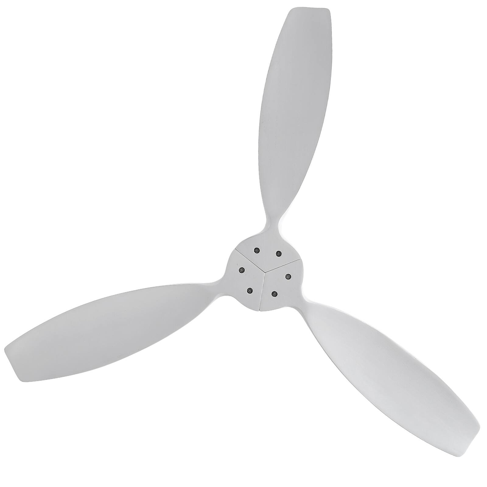 Alt View 1. Sofucor - 52'' Flush Mount Ceiling Fan without Lights Remote Control Wood Blades Reversible DC Modern Ceiling Fan Indoor Outdoor - White.