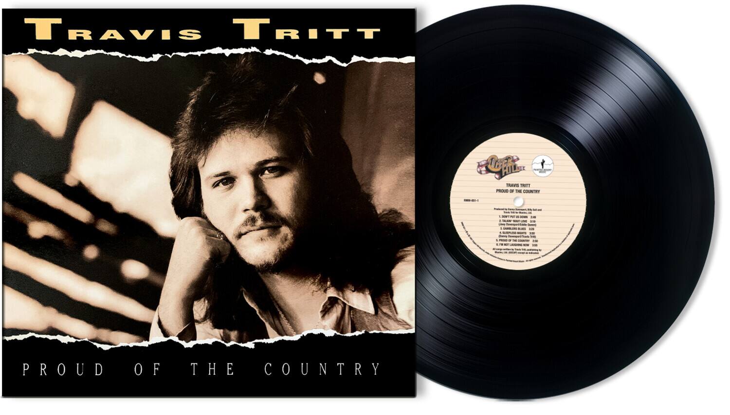TRAVIS TRITT  
PROUD OF THE COUNTRY  

TALEW Mm 81.  
Cenmportrtant - I -AN IS 229.  
SHPLES - - s - 1 - - - CONDUTEY 25 4 7 - LASNS - - - PROUD OF THE COUNTRY