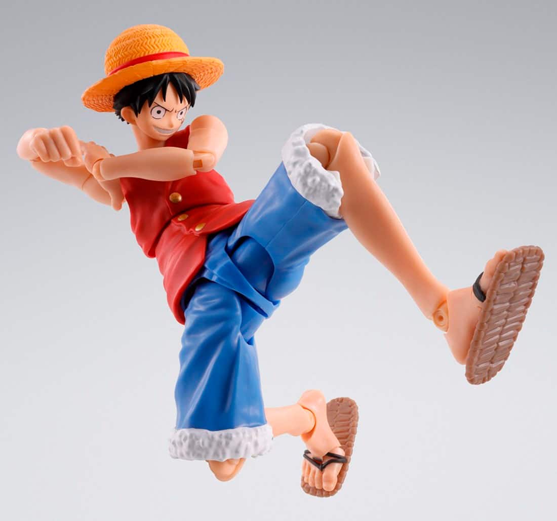 Alt View 12. Bandai - S.H. Figuarts - One Piece Luffy 5.7" Figure.
