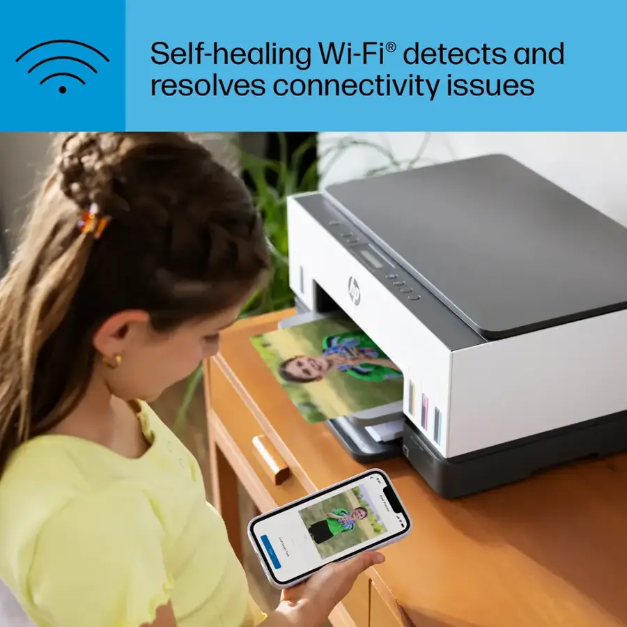 Self-healing Wi-Fi detects and resolves connectivity issues.