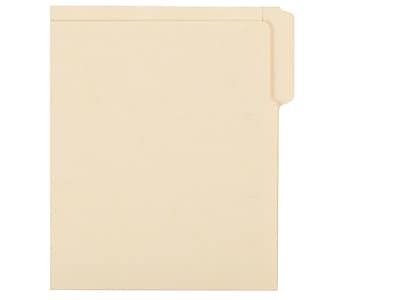 Alt View 1. Smead - Smead Shelf-Master End Tab File Folder, Straight Cut, Letter Size, Manila, 100/Box (24134) - Manila.