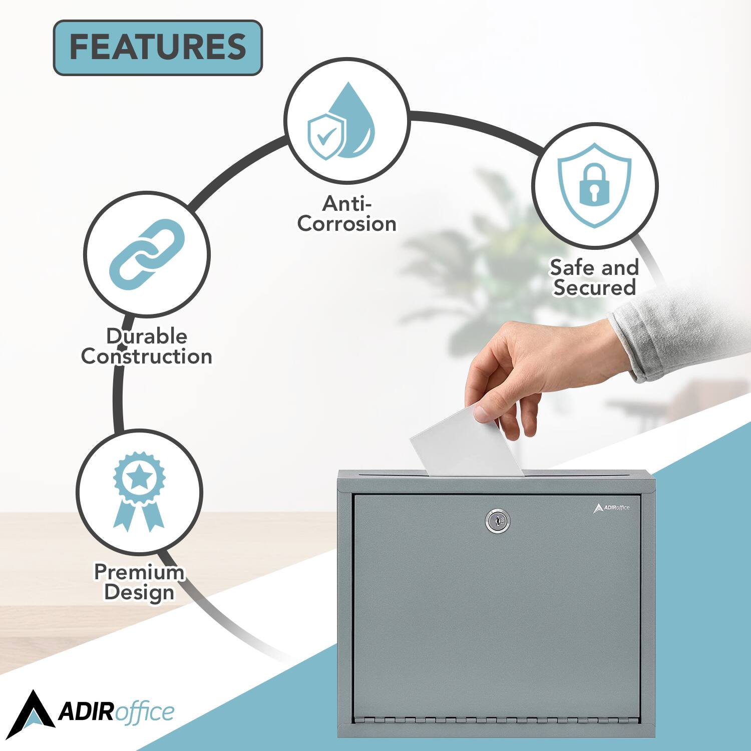 FEATURES

Anti-Corrosion
Safe and Secured
Durable Construction
Premium Design
ADIRoffice