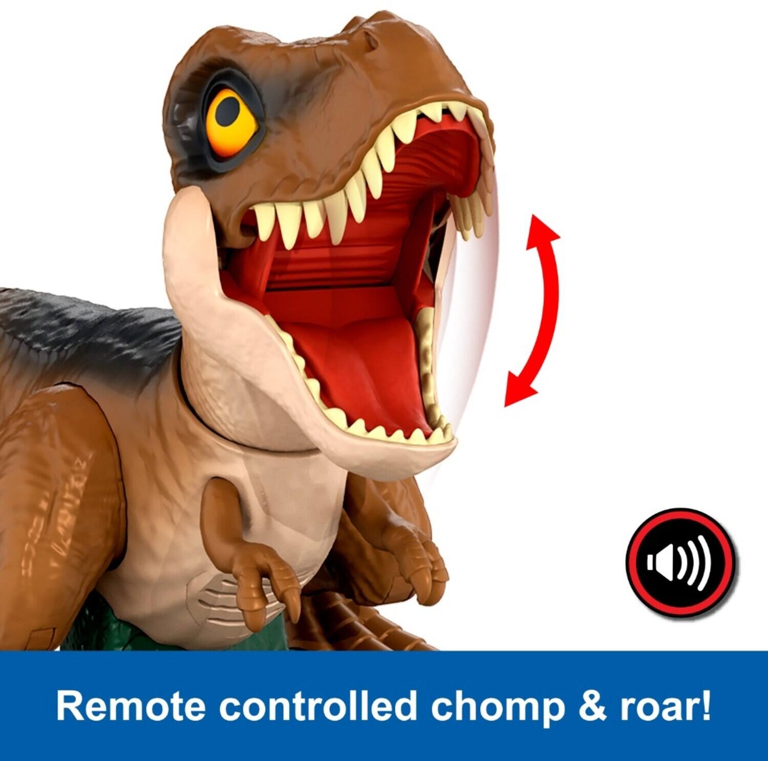Mattel Jurassic World Roarin' Frenzy T. Rex R/C COLLECTIBLES