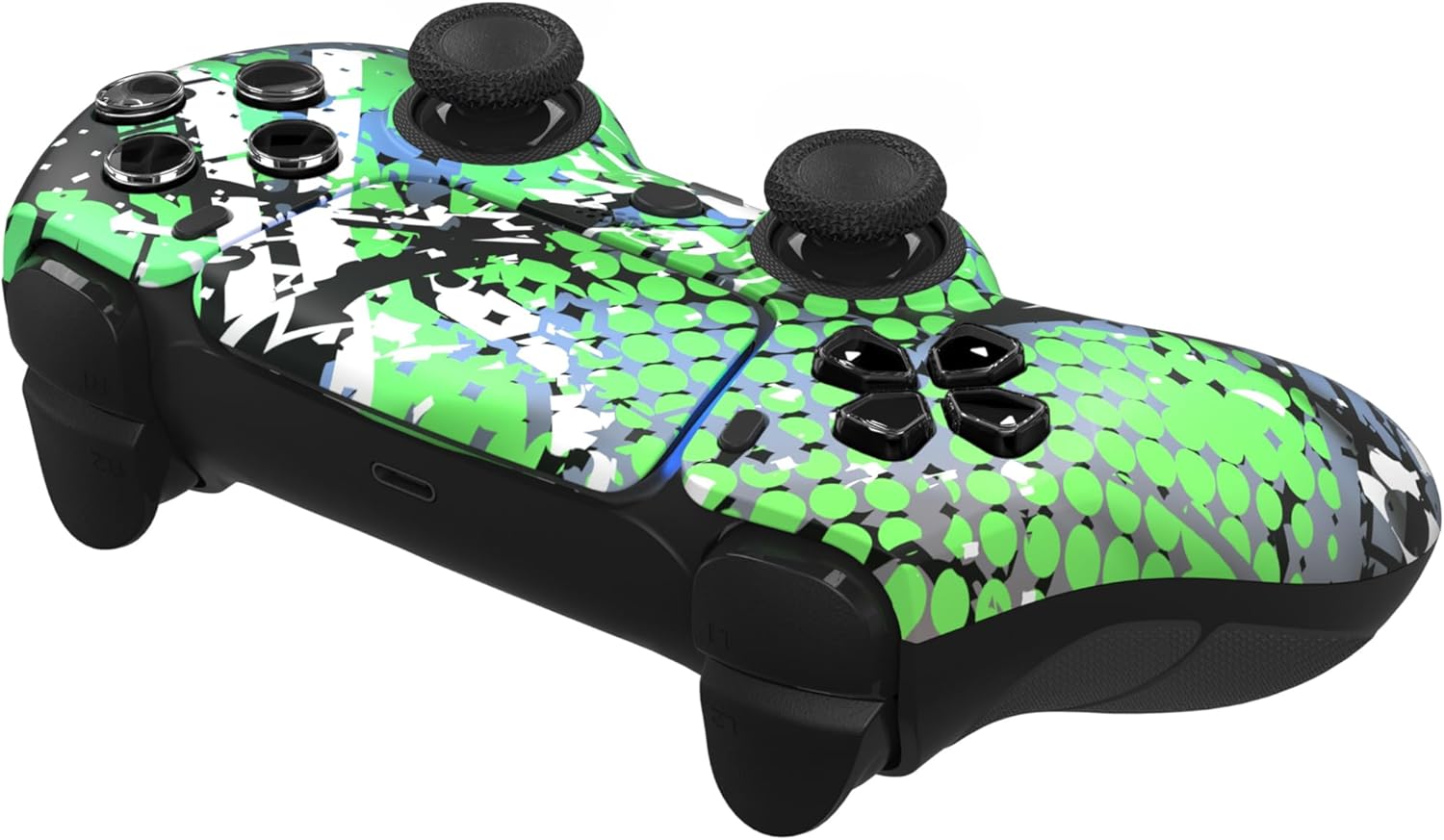 Back. Custom Controllerzz - Custom Wireless Controller for PS5 - Swamp Fade.