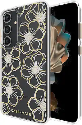 Case-Mate - Refurbished Excellent - For Samsung Galaxy S24 Plus Clear/ - Floral Gems