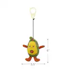 Front. PetPals - PetPals Avocado Bud Interactive Cat Toy - Yellow.