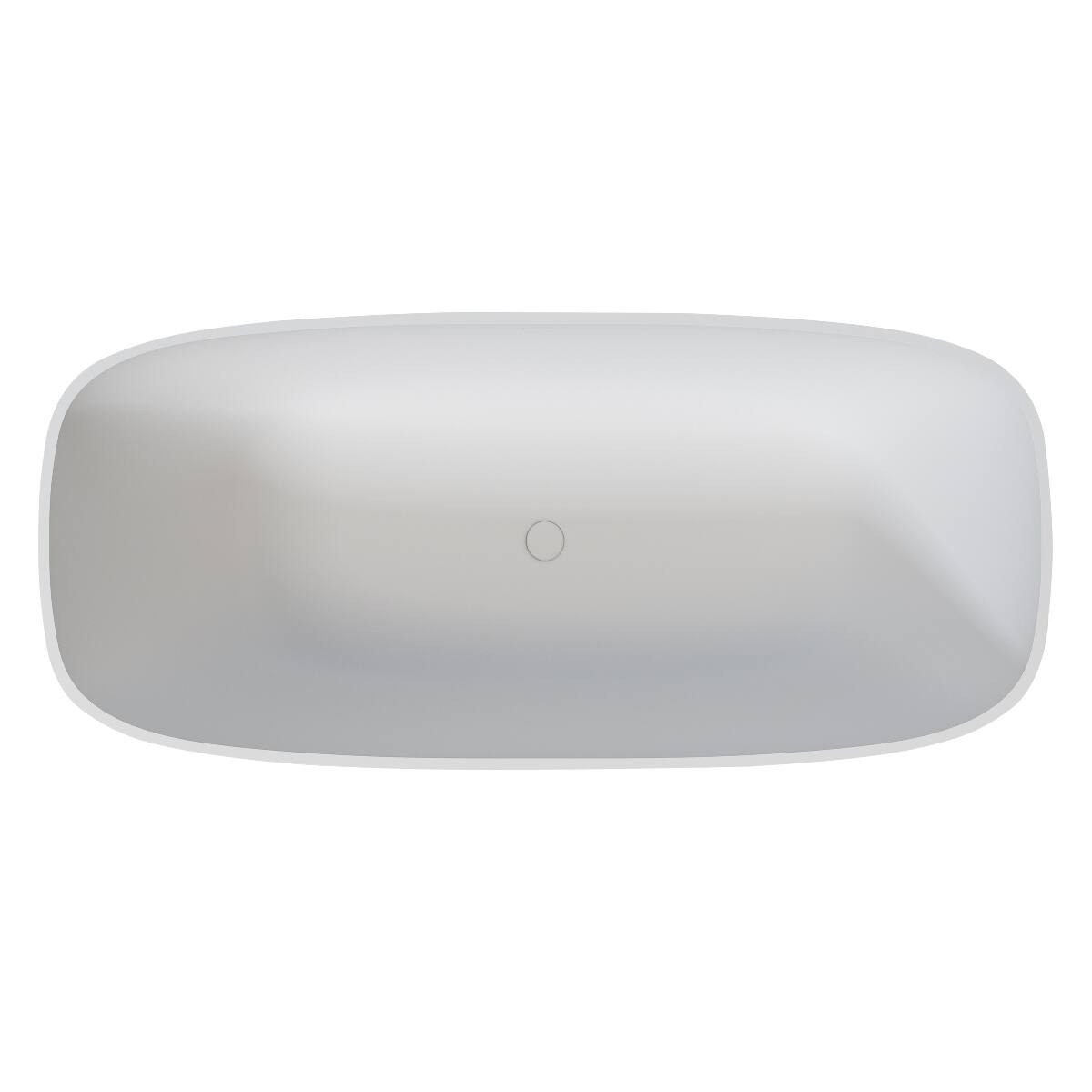 Loheer 67 in Solid Surface Freestanding Soaking Bathtub Deep Bath Matte ...