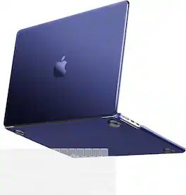 mosiso - Ultra-Thin Hard Shell Case & Keyboard Cover for MacBook Air 13 inch (A3449 A3240 A3113 A2681 2022–2026) - Navy Blue