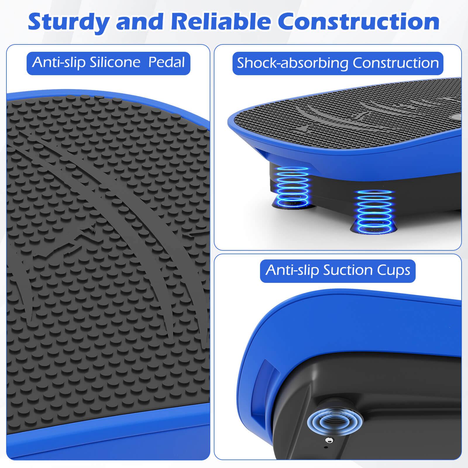 Sturdy and Reliable Construction

- Anti-slip Silicone Pedal
- Shock-absorbing Construction
- Anti-slip Suction Cups