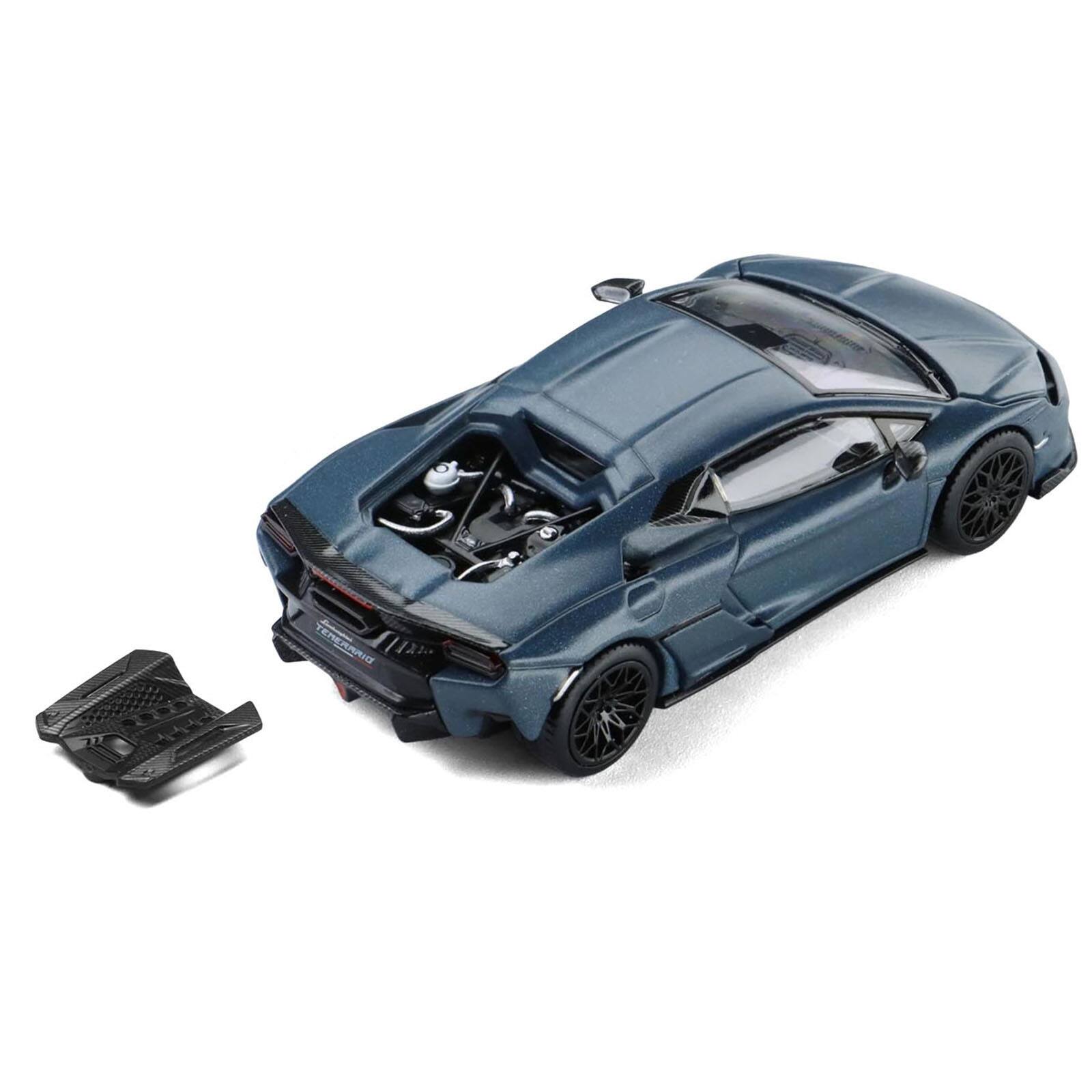 Alt View 3. Trends Hobby - Lamborghini Temerario Matt Blue Metallic 1/64 Diecast Model Car by Trends Hobby.