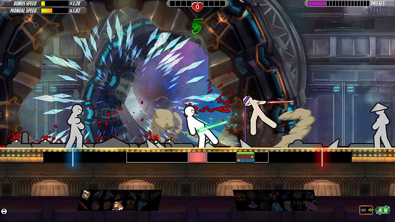 BONUS SPEED x1.28  
MANUAL SPEED x1.82  

MISSES 5