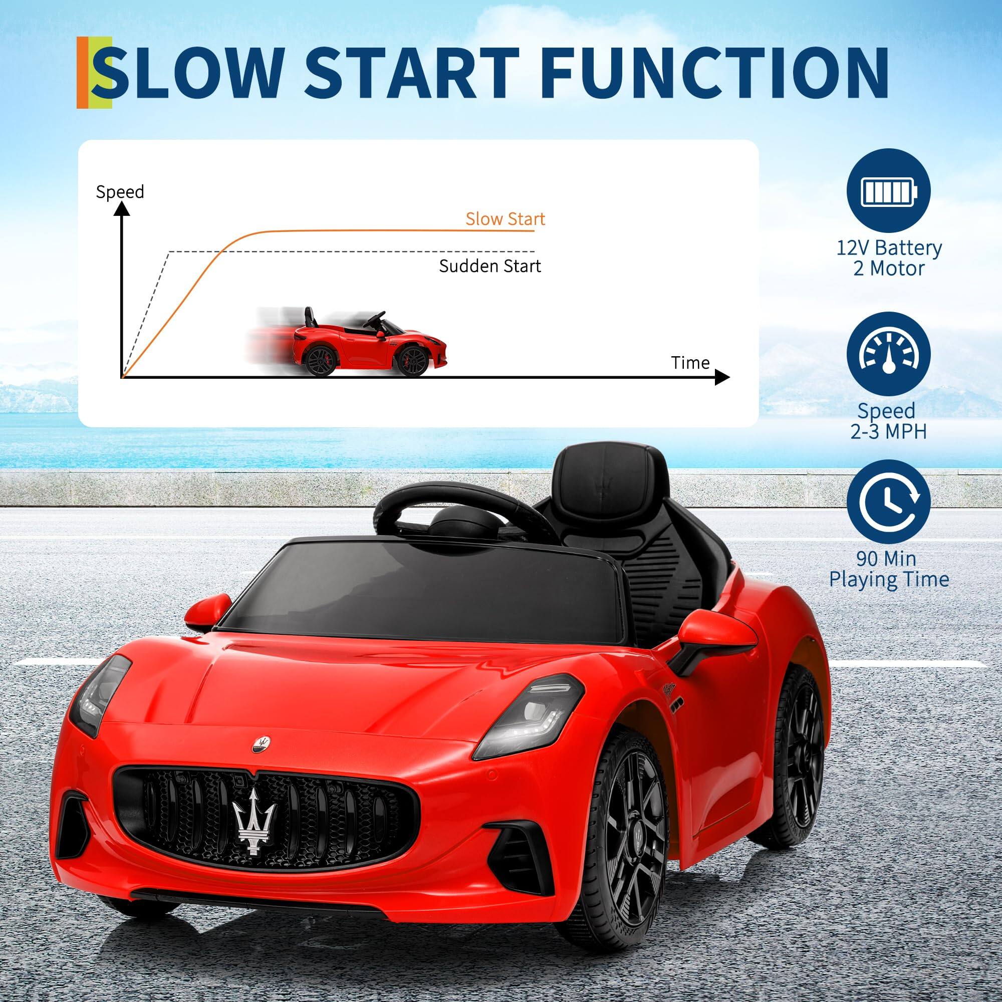 SLOW START FUNCTION

- Speed Slow Start
- Sudden Start

12V Battery
2 Motor

Speed 2-3 MPH

90 Min Playing Time
