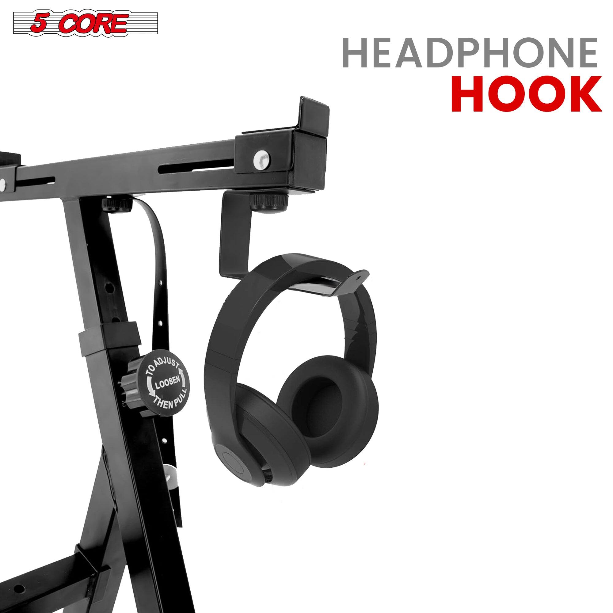 5 CORE, HEADPHONE HOOK, TO LOOSEN THEN PULL