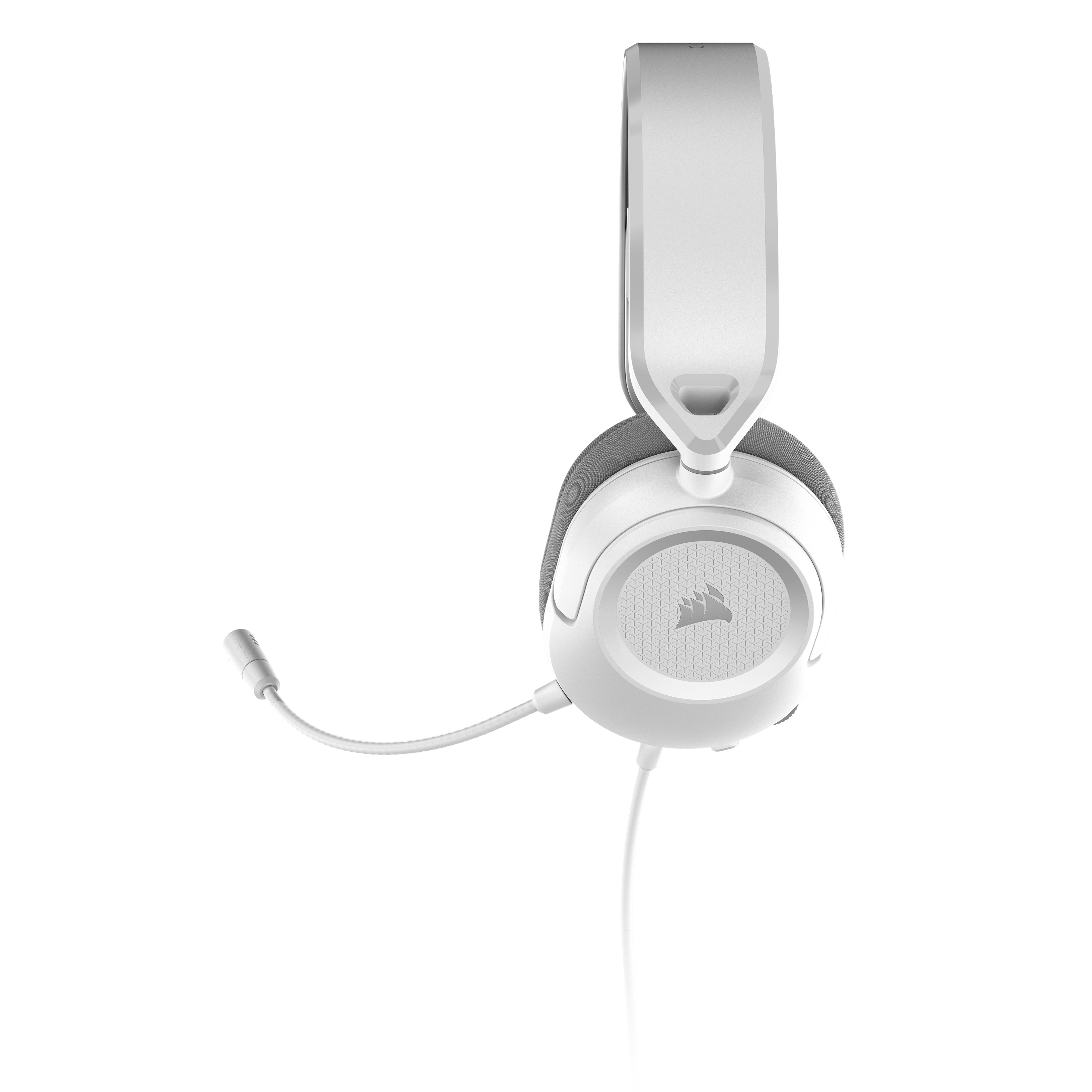 Alt View 5. CORSAIR - HS35 v3 Wired Over-the-Ear Gaming Headset for PC,Xbox One,Xbox Series X|S,PS5,PS4, Nintendo Switch and Mobile - White.