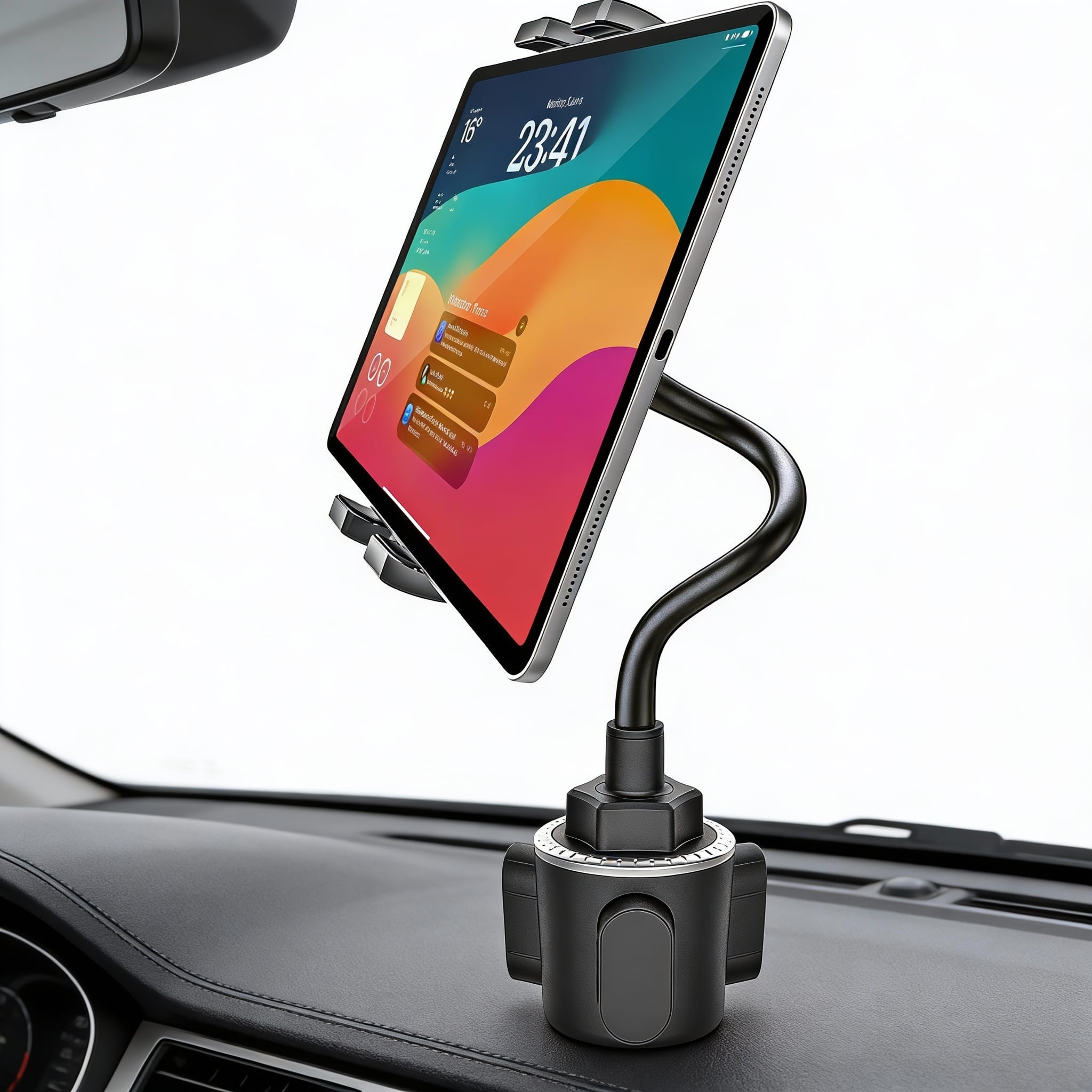 METALTON - Cup Holder Car Tablet 2 Gooseneck Flexible Long Arm Mount For Truck Suv Pickup Adjustable Cupholder Ipad Pr - Default