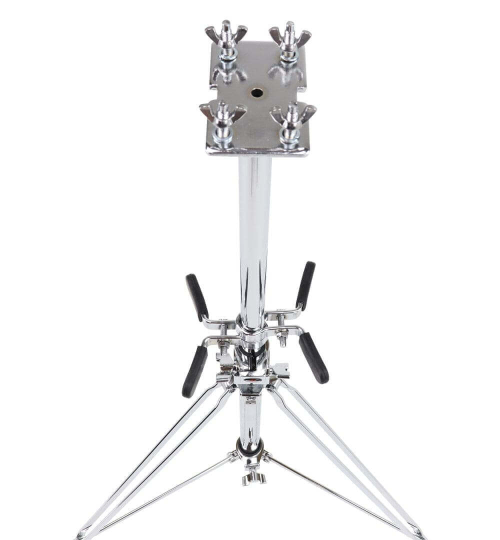 Left. Gibraltar Hardware - Double-Braced Double Conga Stand, Heavy Duty and Adjustable, Drum Accessories Hardware and Parts.