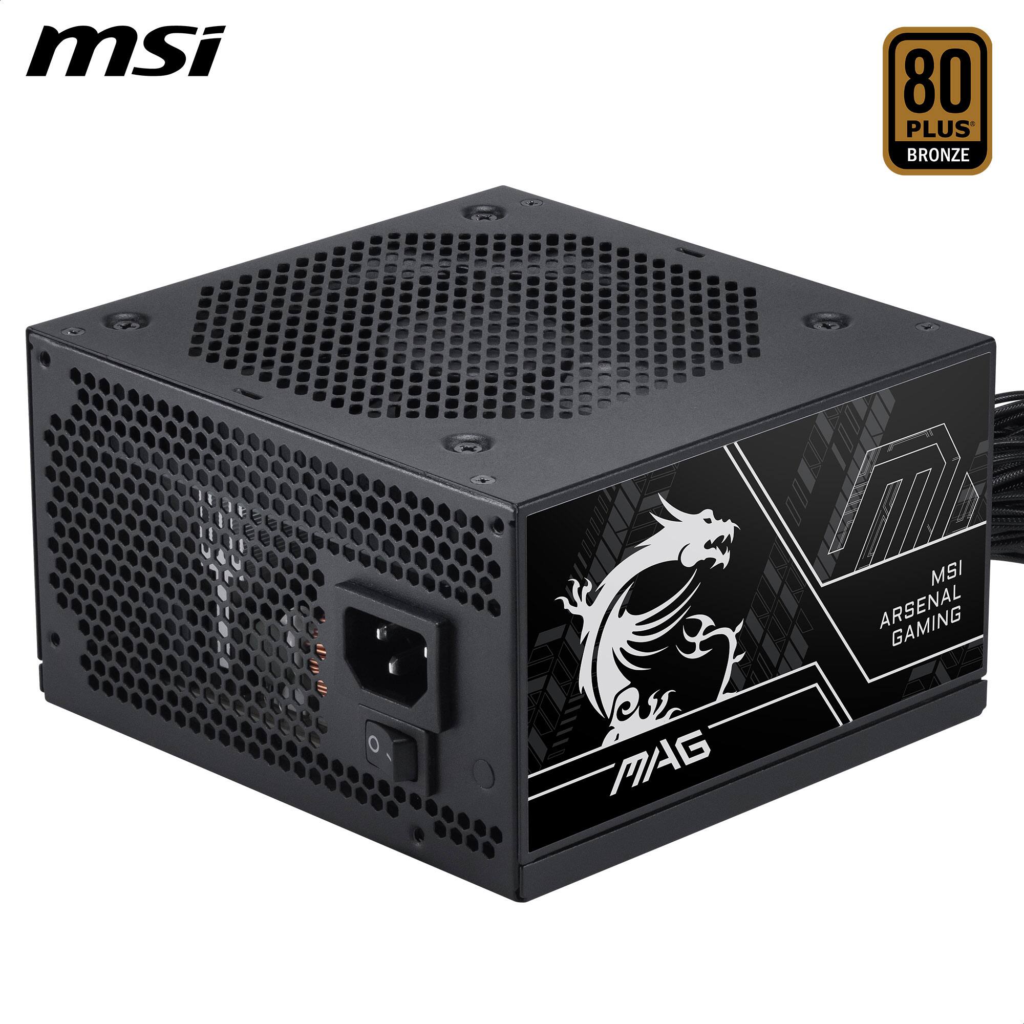 MSI 80 PLUS BRONZE  
MAG ARSENAL GAMING  
WGE OIL6 1 VAU N 11 CLIS 9 11 CCOE  
1, eeeeeee 99 999 O MAG MSI ARSENAL GAMING