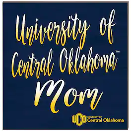 Jardine - Central Oklahoma Bronchos 10'' x 10'' Team Mom Plaque - Navy